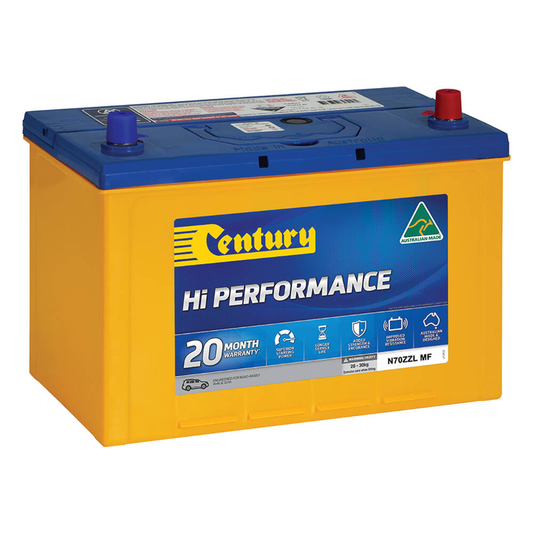 Century Hi-Performance 12V / 85Ah / 720CCA 4WD Battery (N70ZZL MF)