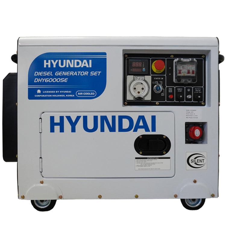 HYUNDAI 6.5kVA Diesel Generator Part No: DHY6000SE