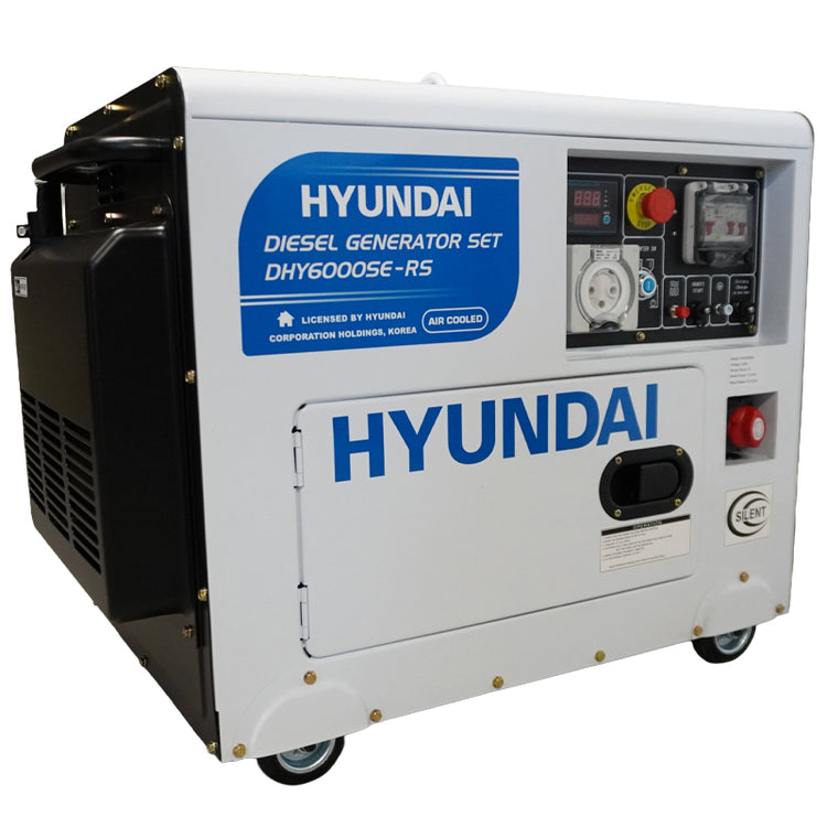 HYUNDAI 6.5kVA Diesel Generator Remote Start Part No: DHY6000SE-RS