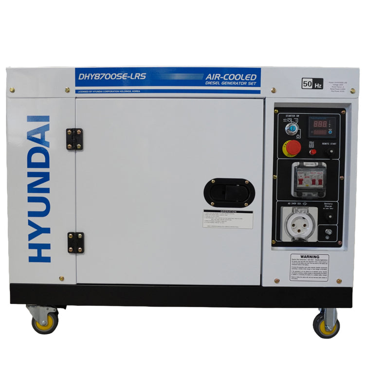 HYUNDAI 8kVA Diesel Generator Part No: DHY8700E-LRS