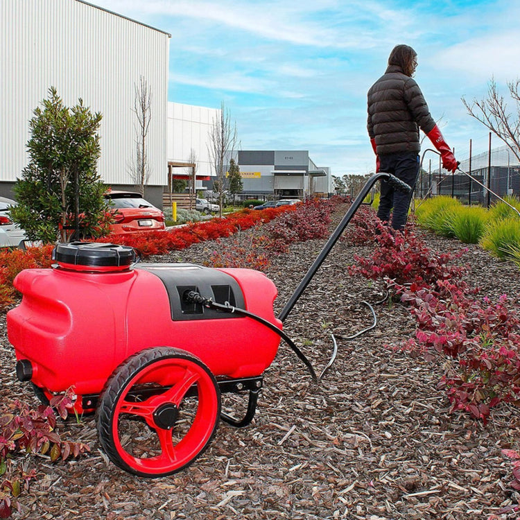 SILVAN REDLINE RECHARGEABLE 12V TROLLEY SPRAYER - 25L
