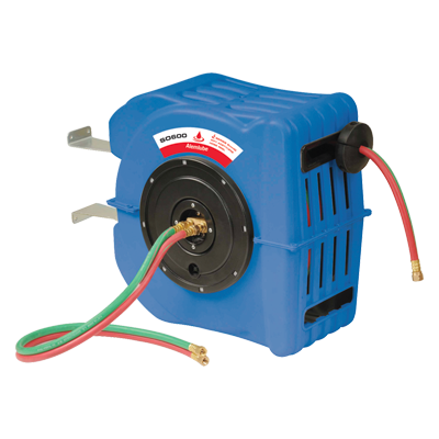 ALEMLUBE SO600 OXYGEN / ACETYLENE HOSE REEL - 15M, 6MM ID