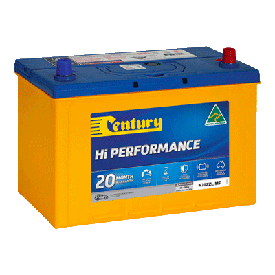 Century Hi-Performance 12V / 85Ah / 720CCA 4WD Battery (N70ZZL MF)