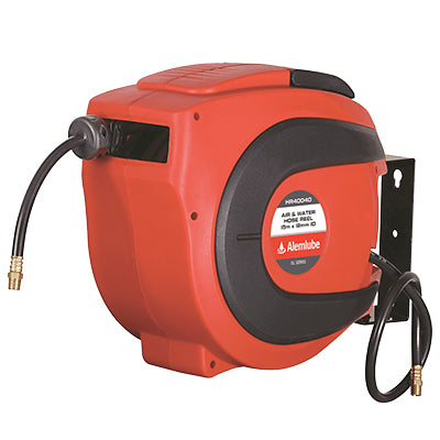 Alemlube HR40030 EL Series Covered Water Hose Reel 20m x 10mm ID