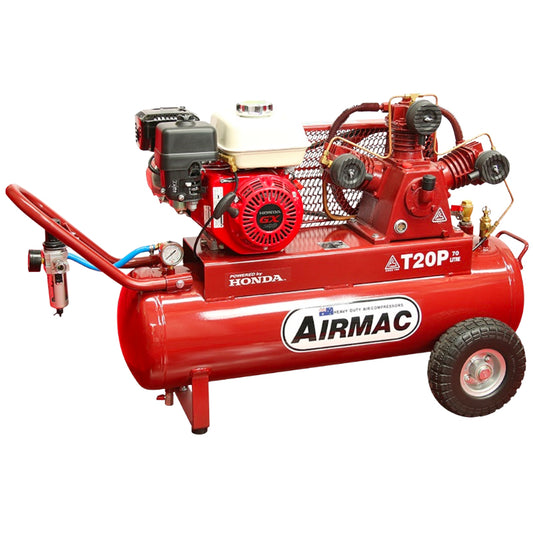AIRMAC PETROL COMPRESSOR 6.5HP WITH HANDLE